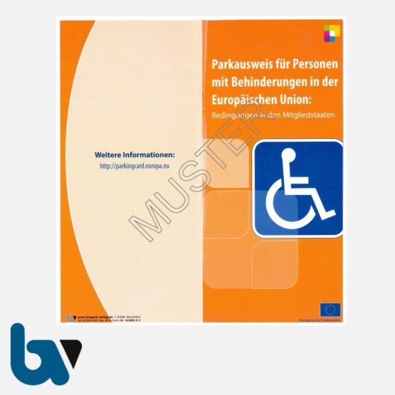 0/685-3 Info Broschüre zum EU-Parkausweis Parkerleichterungen europäisch blau Modell behinderte Menschen komplett DIN lang Mitgliedstaaten mehrsprachig 3 | Borgard Verlag GmbH