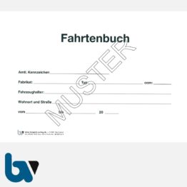 0/137-5 Fahrtenbuch Fahrzeug Dienstreise dienstlich Verwaltung Behörde DIN A5 Seite 2 | Borgard Verlag GmbH