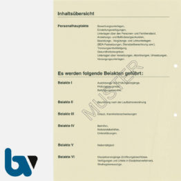 0/112-9 Personalakte Komplett Einlage Karton acht-teilig Register Seite 2 | Borgard Verlag GmbH