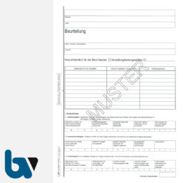 0/163-2 Beurteilung Auszubildende Verwaltung Doppelbogen DIN A4 Seite 1 | Borgard Verlag GmbH