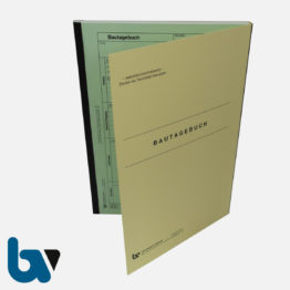 0/714-11 Bautagebuch Arbeit Baustoff Material selbstdurchschreibend 3-fach Einschlagdeckel Durchschreibeschutz Schreibschutzdeckel perforiert DIN A4 Vorderseite | Borgard Verlag GmbH