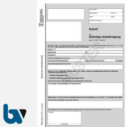 1/448-1.8 Sofortige Unterbringung Krankenhaus Paragraph 14 PsychKG NRW 4-fach selbstdurchschreibend DIN A4 Vorderseite | Borgard Verlag GmbH
