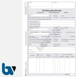 3/186-2 Schätzungsurkunde Ortsgericht Hessen Grundstück Wohnungseigentum Inventar mit Durchschrift Kopie DIN A4 Seite 1 | Borgard Verlag GmbH