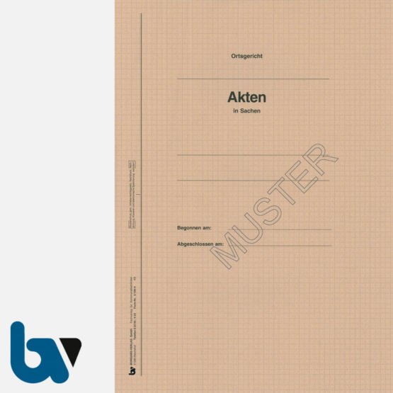 3/190-4 Akten Umschlag Dokumente Ortsgericht Hessen braun Überformat DIN A4 Vorderseite | Borgard Verlag GmbH