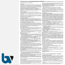 Borgard Verlag Shop • Auszug aus dem Jugendschutzgesetz - Aushang