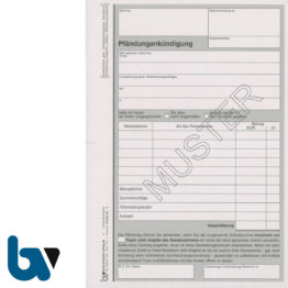 0/846-10 Pfändungsankündigung Vollstreckungsauftrag 2-fach selbstdurchschreibend DIN A5 | Borgard Verlag GmbH