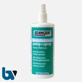 0/520-23 Stanger Pump Spray 200ml Hand Flächen Desinfektion Arbeitsplatzhygiene Schnelle Reinigung Im Büro Unterwegs | Borgard Verlag GmbH