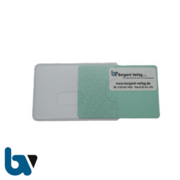 0/519-25.4 Scheckkartenhülle Silber Hart PVC Rfid Schutz Kontaktloses Zahlen | Borgard Verlag GmbH