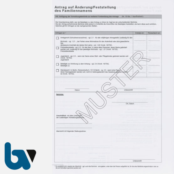 Antrag auf Änderung / Feststellung des Familiennamens – Bild 4