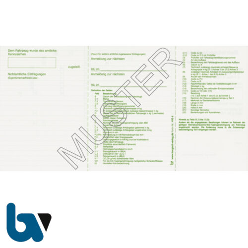 Verlag Shop • Betriebserlaubnis nach § 4 Abs. 4 und § 10 Abs. 8 FZV für zulassungsfreie