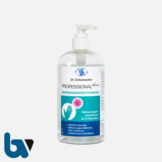 Dr. Schumacher PROFESSIONAL@home HÄNDEDESINFEKTIONSGEL in 500 ml Spenderflasche